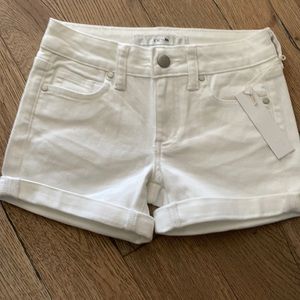 White Jean shorts